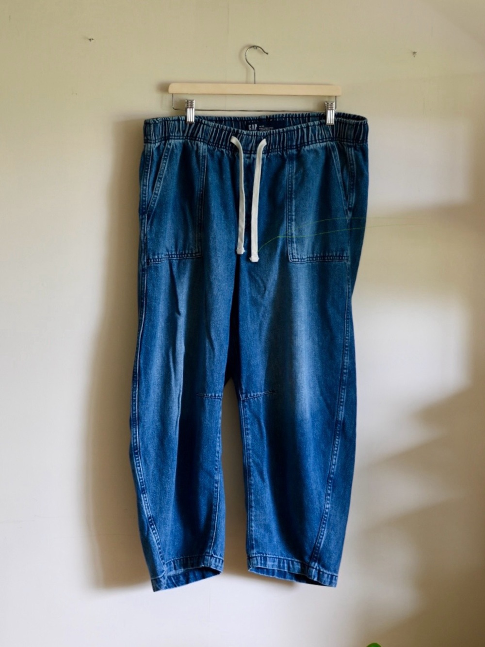Gap Black Wide Leg Chino Pants | Petite 0 | High Rise Cotton Stretch